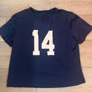 SHEIN Navy Blue 14 Crop Top